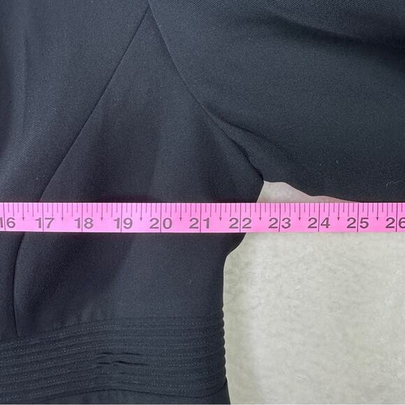 Jessica Howard Black‎ Blazer with Chiffon Ruffle Trim - Picture 12 of 13